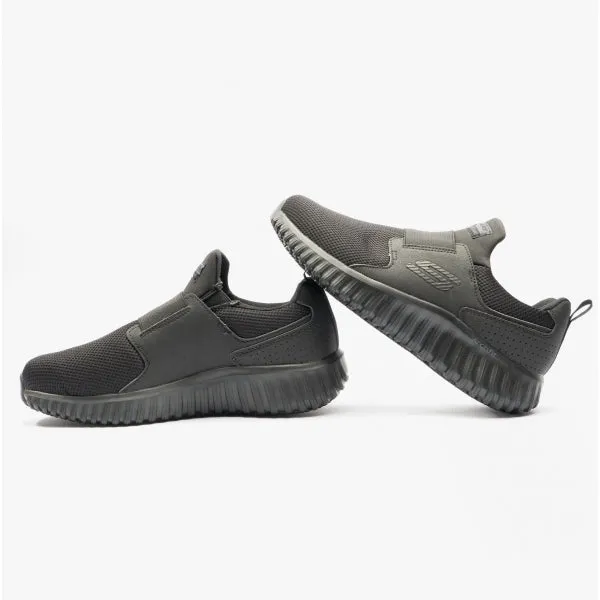 CICADES Mens Slip-On Arch Fit Shoes Black