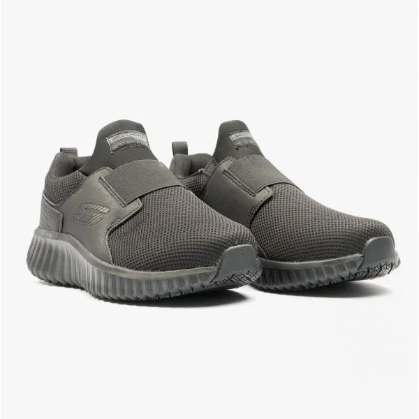 CICADES Mens Slip-On Arch Fit Shoes Black