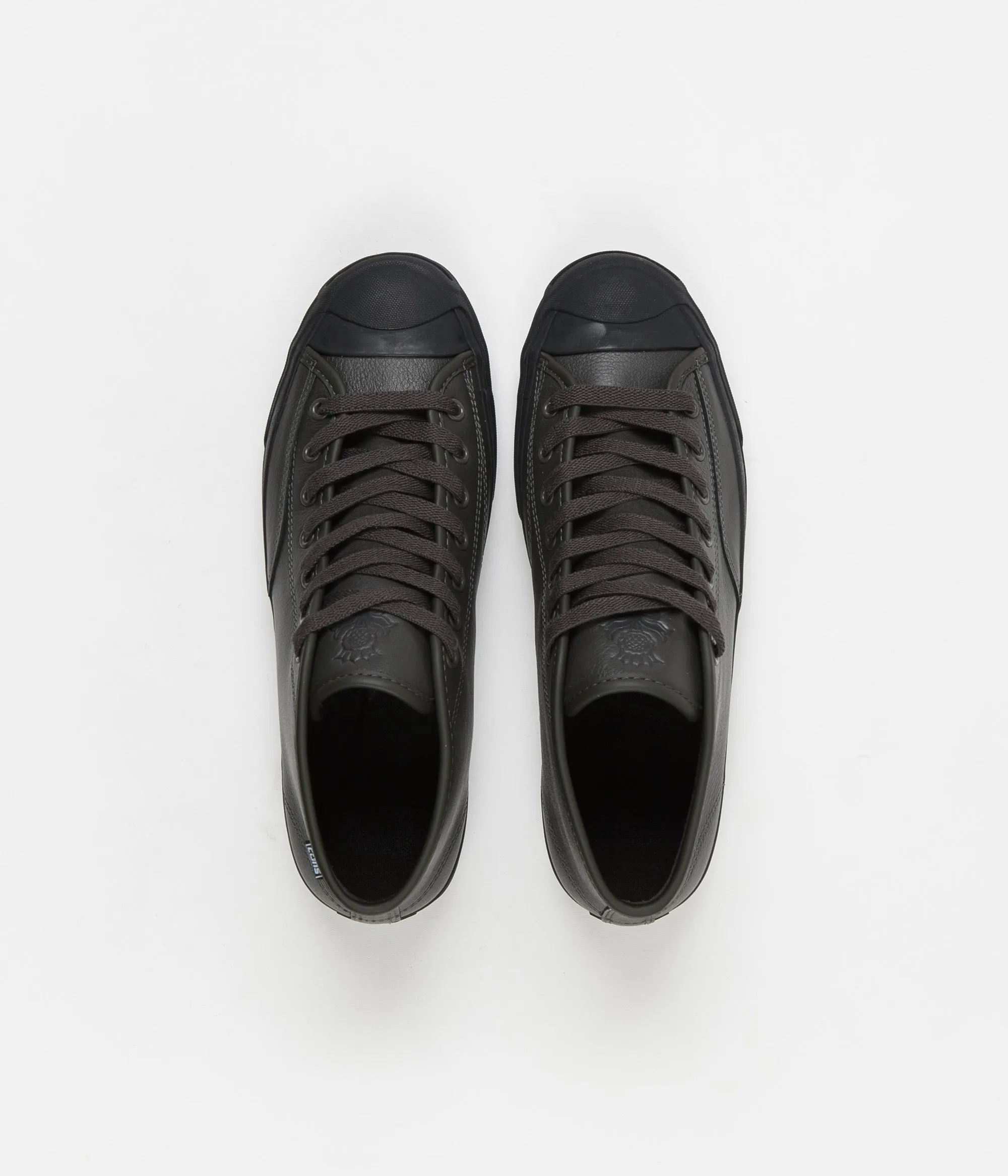 Converse Jack Purcell Pro Mid Leather Jake Johnson Shoes - Beluga / Black / Black