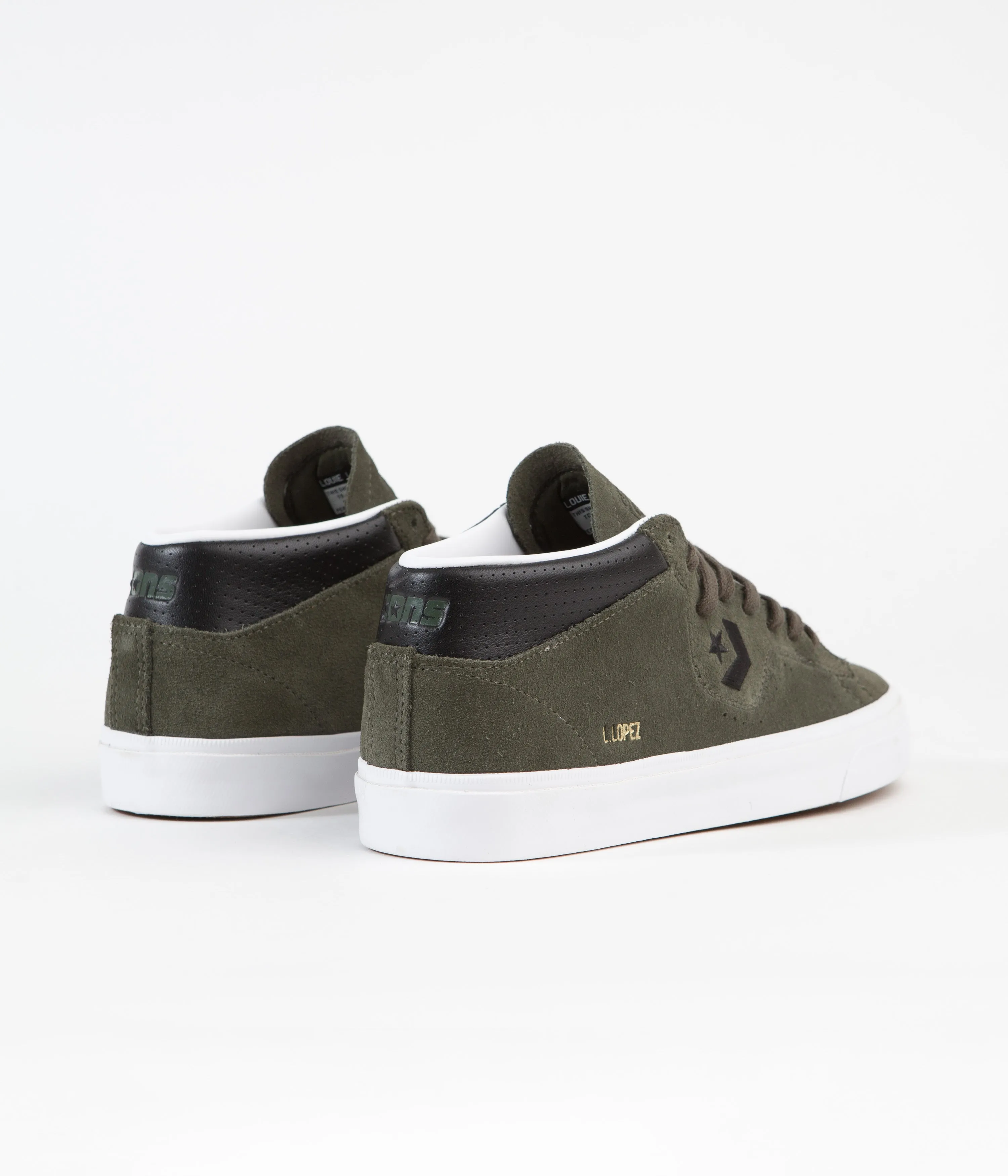 Converse Louie Lopez Pro Mid Shoes - Cargo Khaki / Black / White