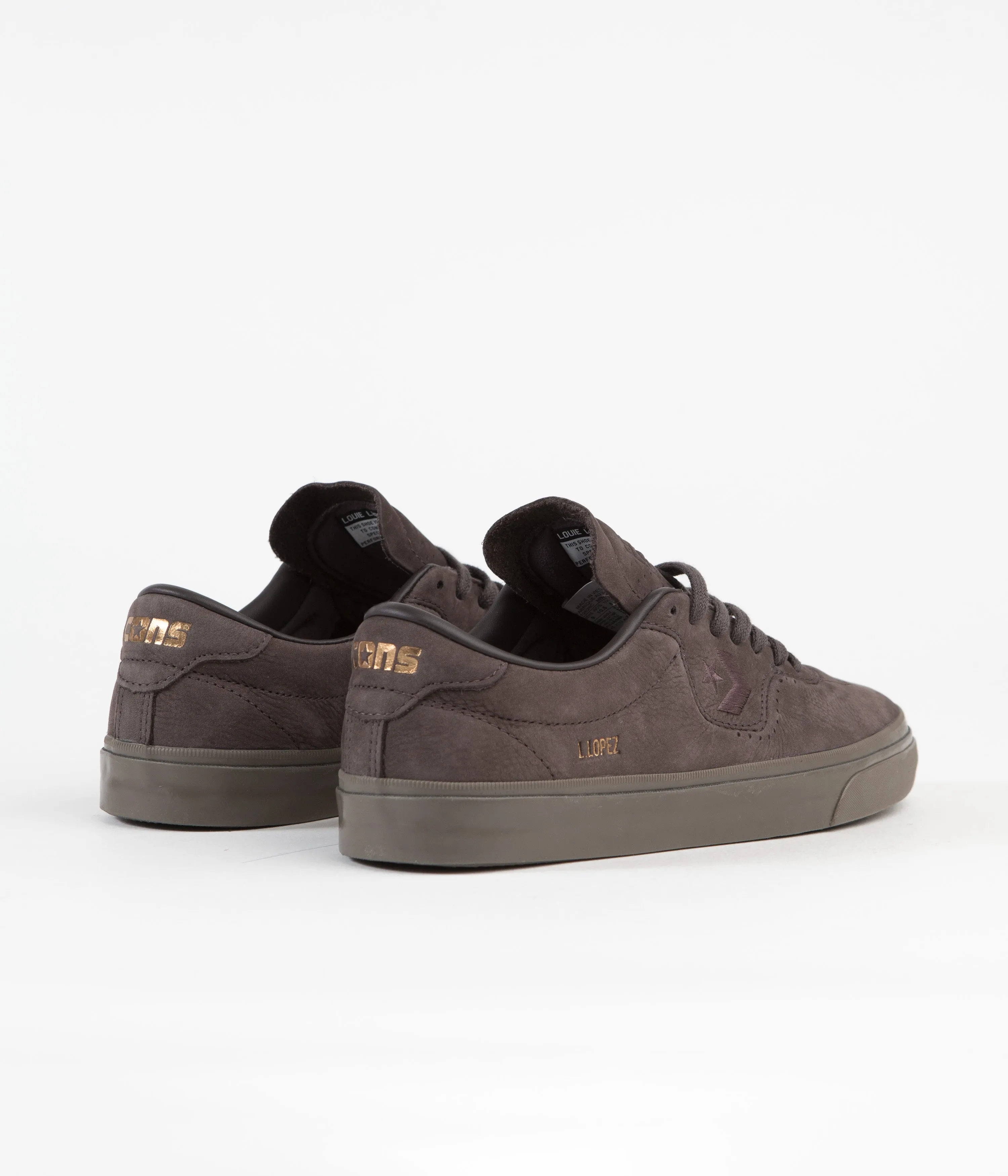 Converse Louie Lopez Pro Ox Shoes - Coffee Nut / Black / Gum Brown