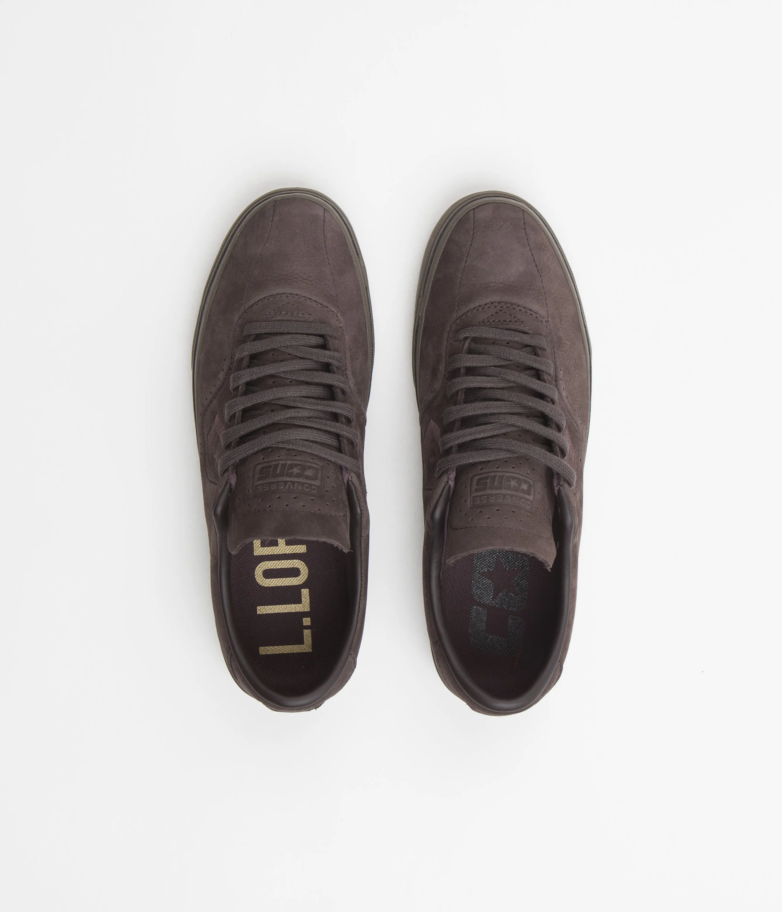 Converse Louie Lopez Pro Ox Shoes - Coffee Nut / Black / Gum Brown