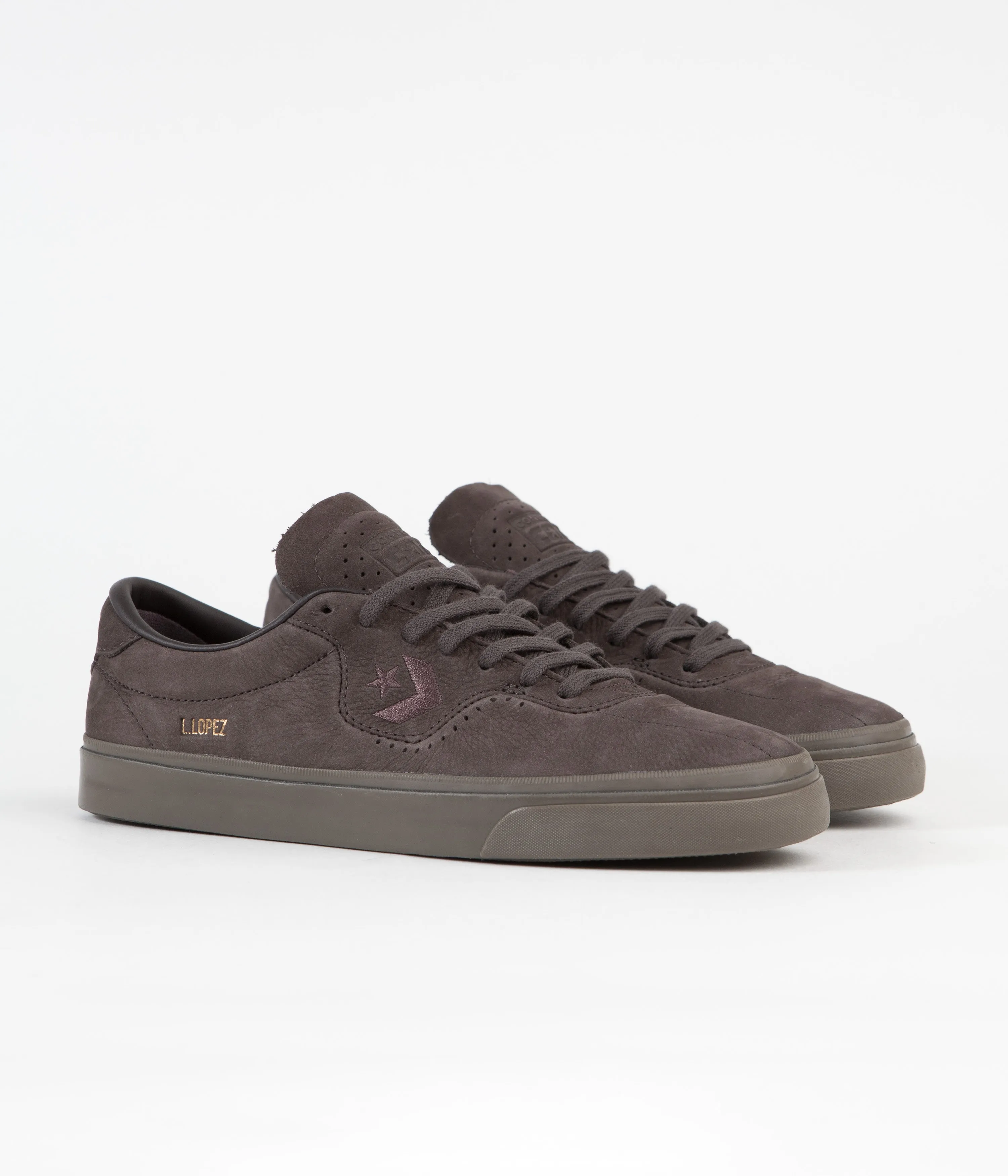 Converse Louie Lopez Pro Ox Shoes - Coffee Nut / Black / Gum Brown