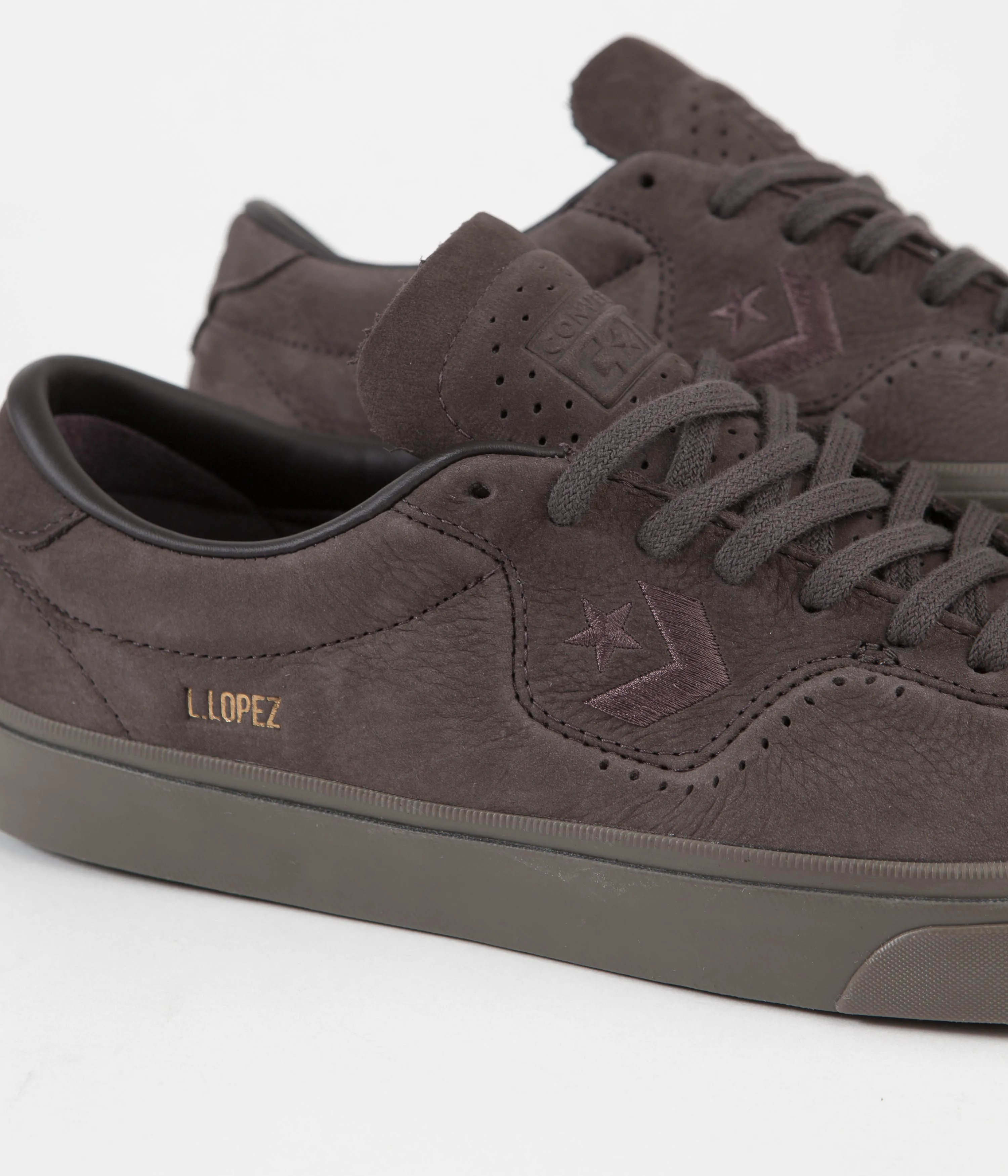 Converse Louie Lopez Pro Ox Shoes - Coffee Nut / Black / Gum Brown