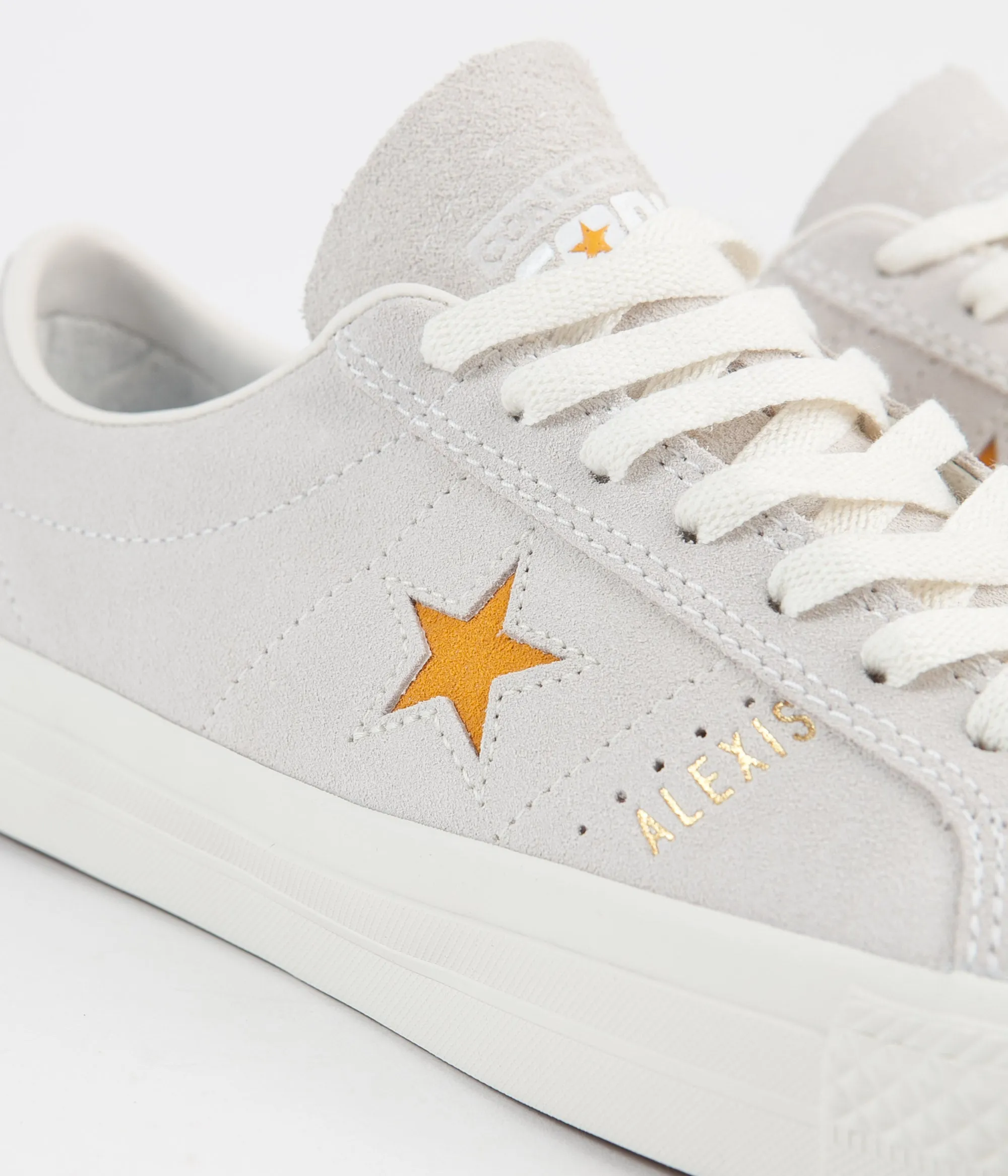 Converse One Star Pro Ox Alexis Sablone Shoes - White / Coast / University Gold