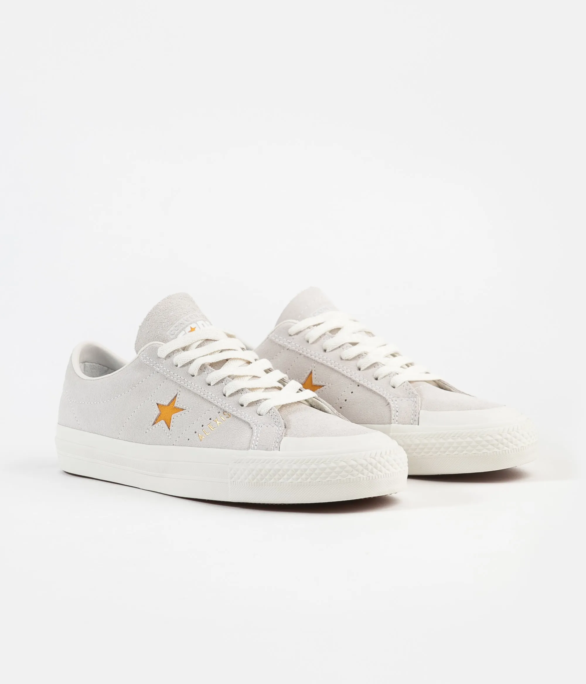 Converse One Star Pro Ox Alexis Sablone Shoes - White / Coast / University Gold