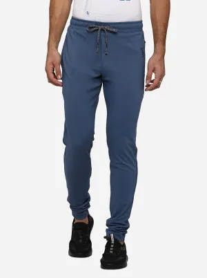 Cornflower Blue Solid Regular Fit Track Pant | JadeBlue