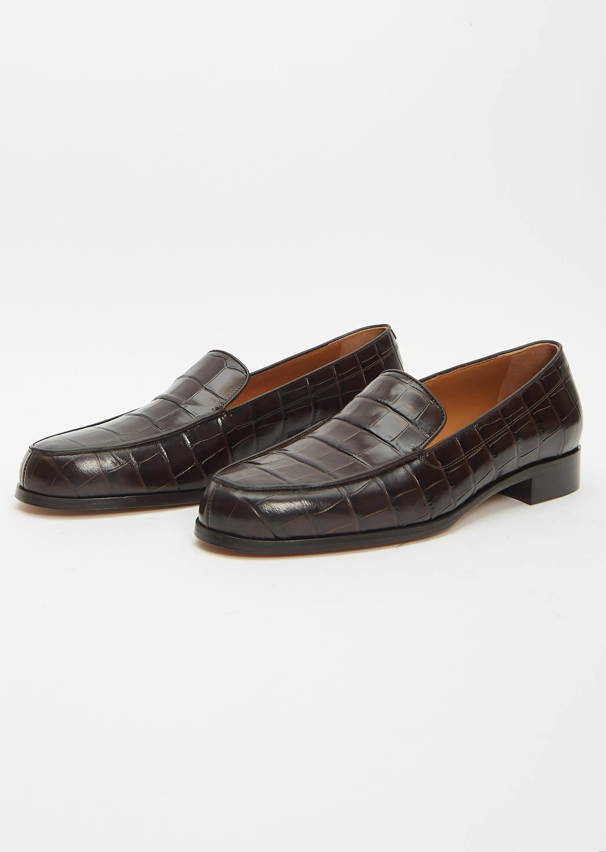 Danielle Loafer — Espresso Croco