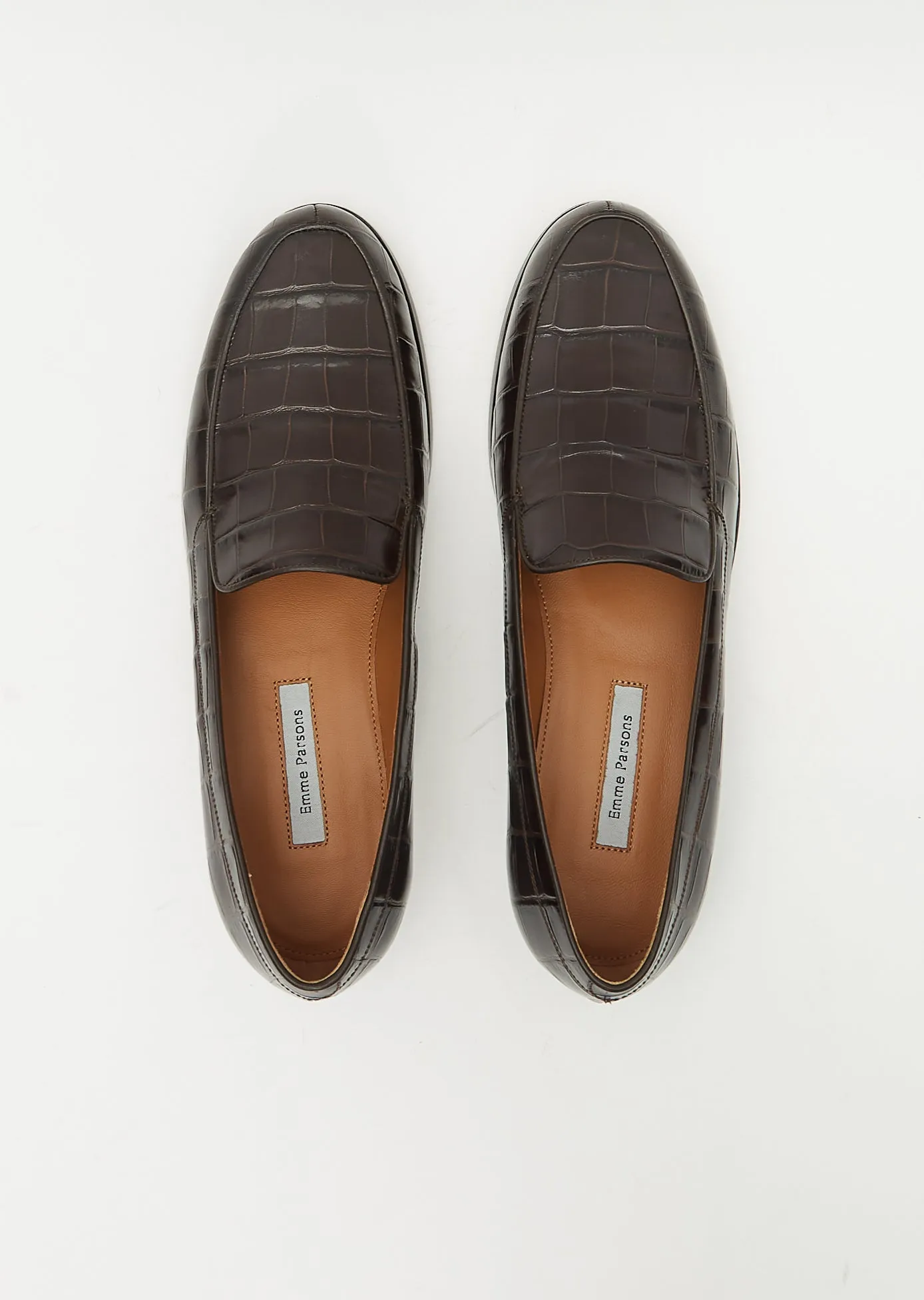 Danielle Loafer — Espresso Croco