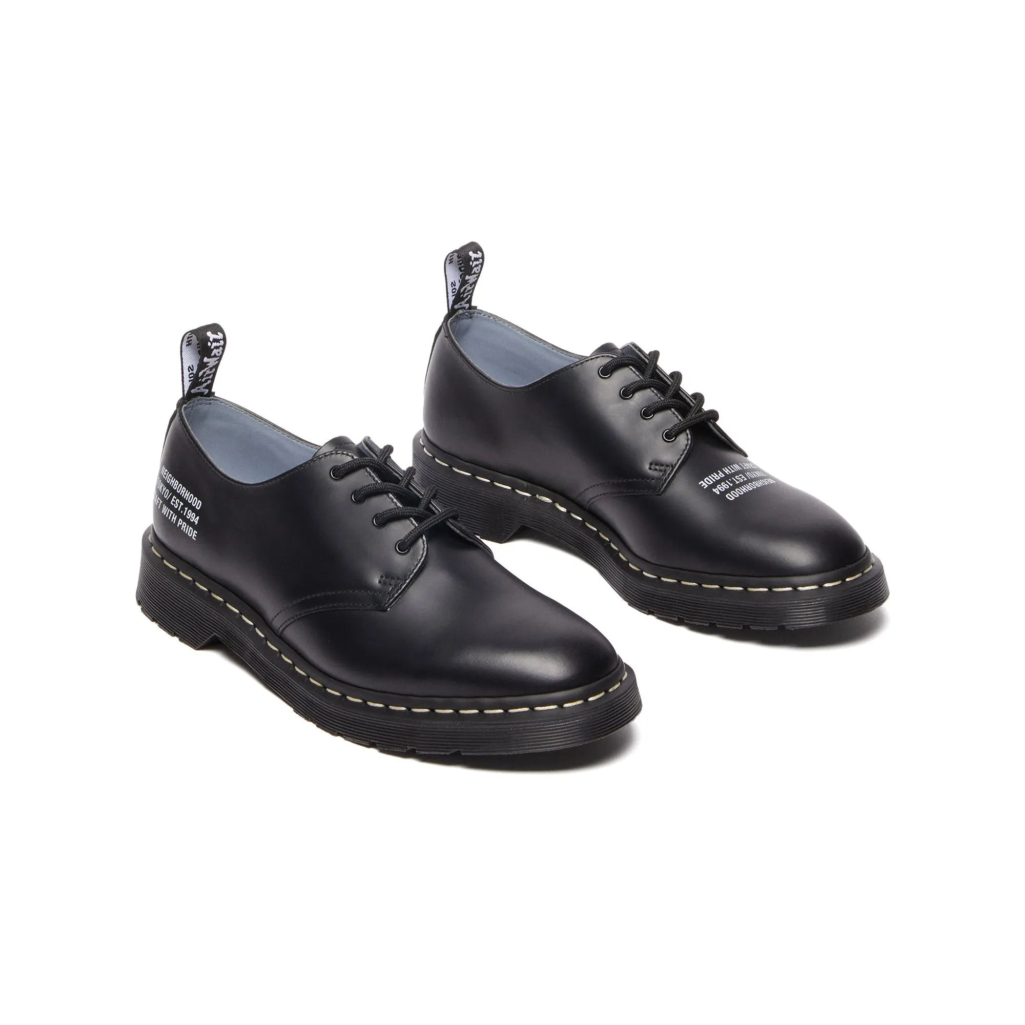 Dr. Martens x Neighborhood Mens Smiths Black Smooth Shoes