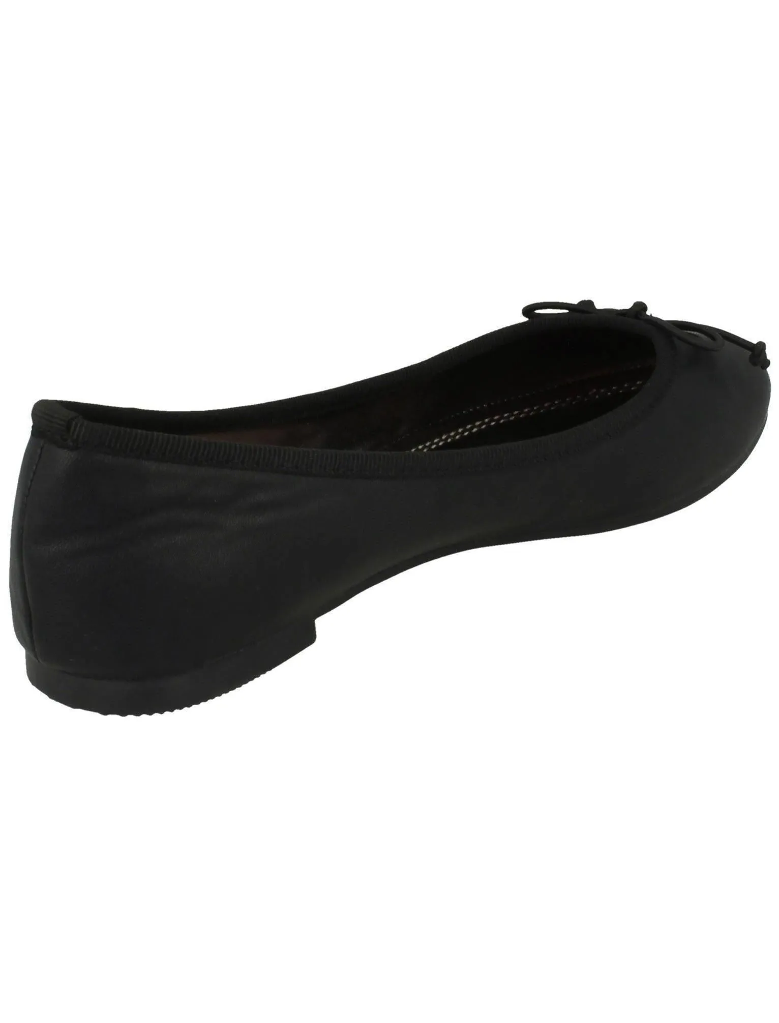 Esme Bow Trim Ballet Pumps in Black