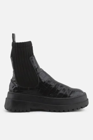 European Brand Stretchable Chelsea Ankle Boots | 100% Synthetic Leather
