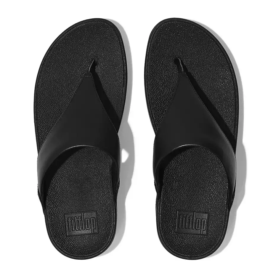 Fitflop Women's Lulu Leather Toepost Black