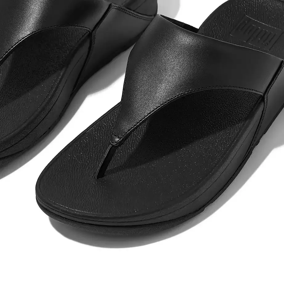 Fitflop Women's Lulu Leather Toepost Black