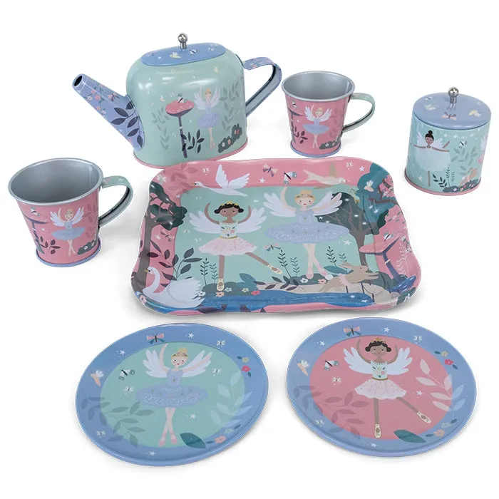 Floss & Rock 9 Piece Tin Tea Set - Enchanted
