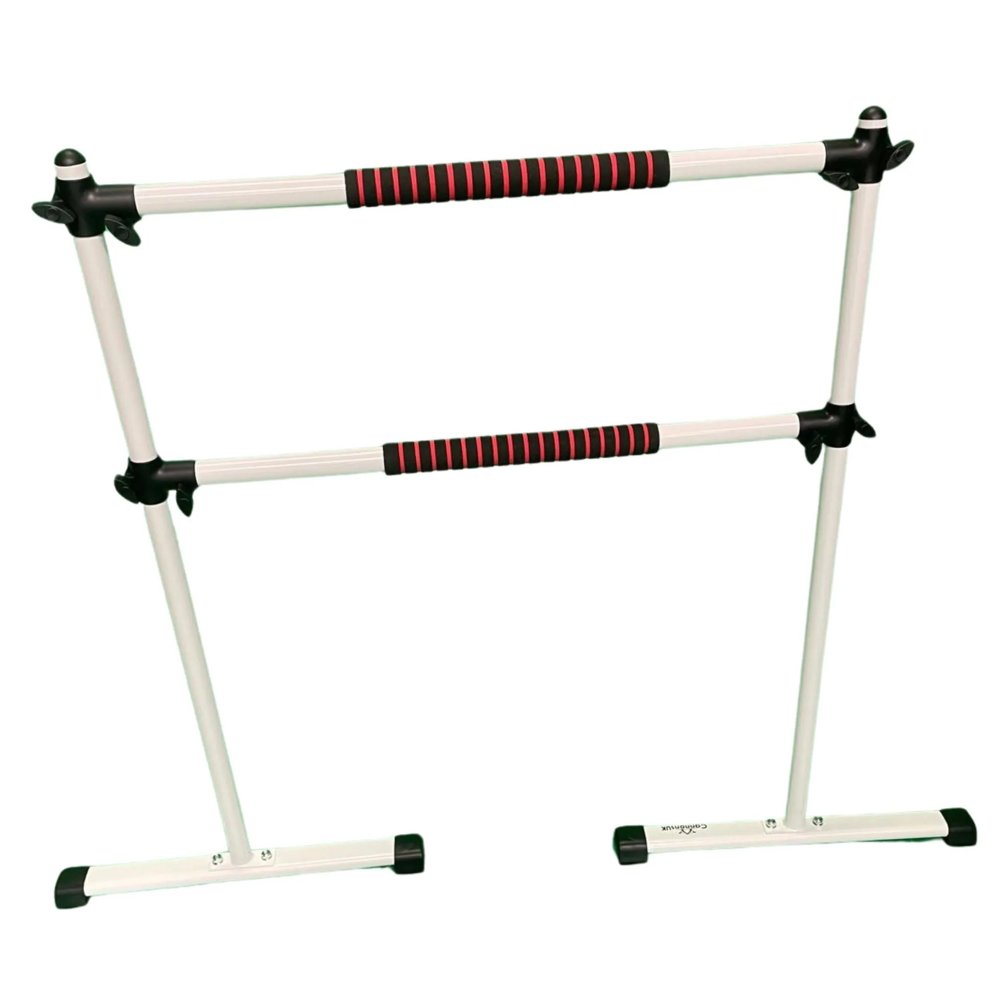 Freestanding and portable Double Ballet / stretch Barre
