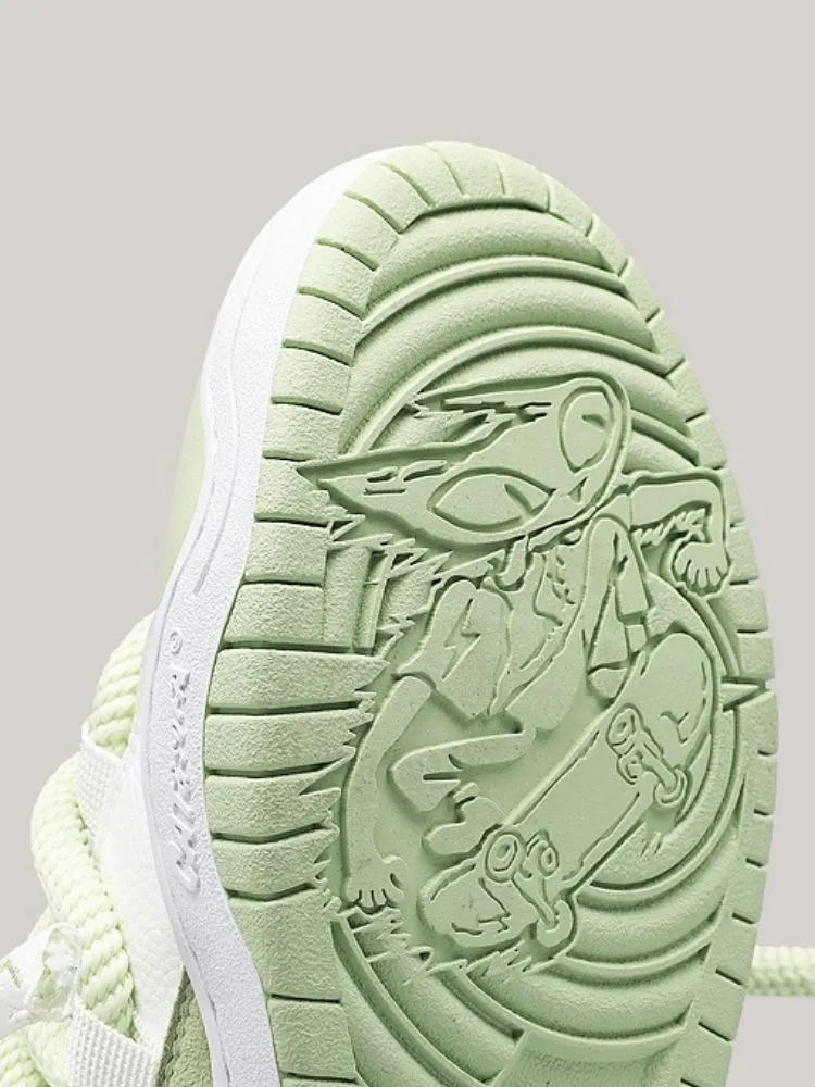 Fresh Lime Casual Sport Lace Up Sneakers【s0000002572】