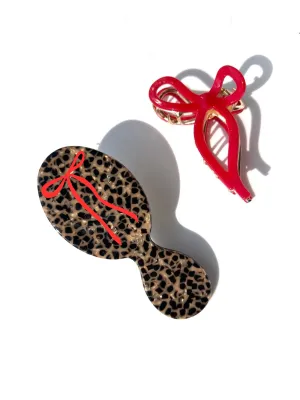 Handbag Heroes Leopard Bow Gift Set | Eco-Friendly