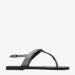 Heidi Smoke Leather Sandal