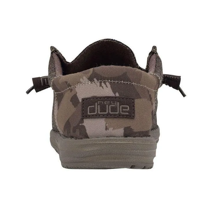 'Hey Dude' Men's Wally Funk Wool - Dark Brown Camo