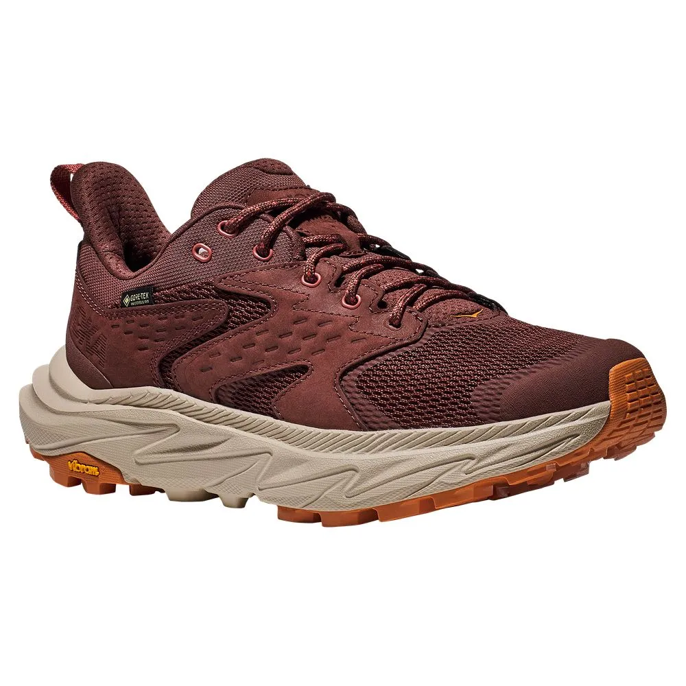 Hoka 1142830-SERT Anacapa 2 Low GTX Waterproof Hiking Shoes for Ladies - Spice/Earthenware - 8.5M