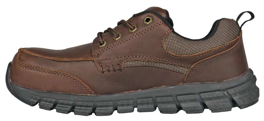 'Hoss Boot' Men's Stepper Ultra Lite SD Int. MetGuard Comp Toe - Brown
