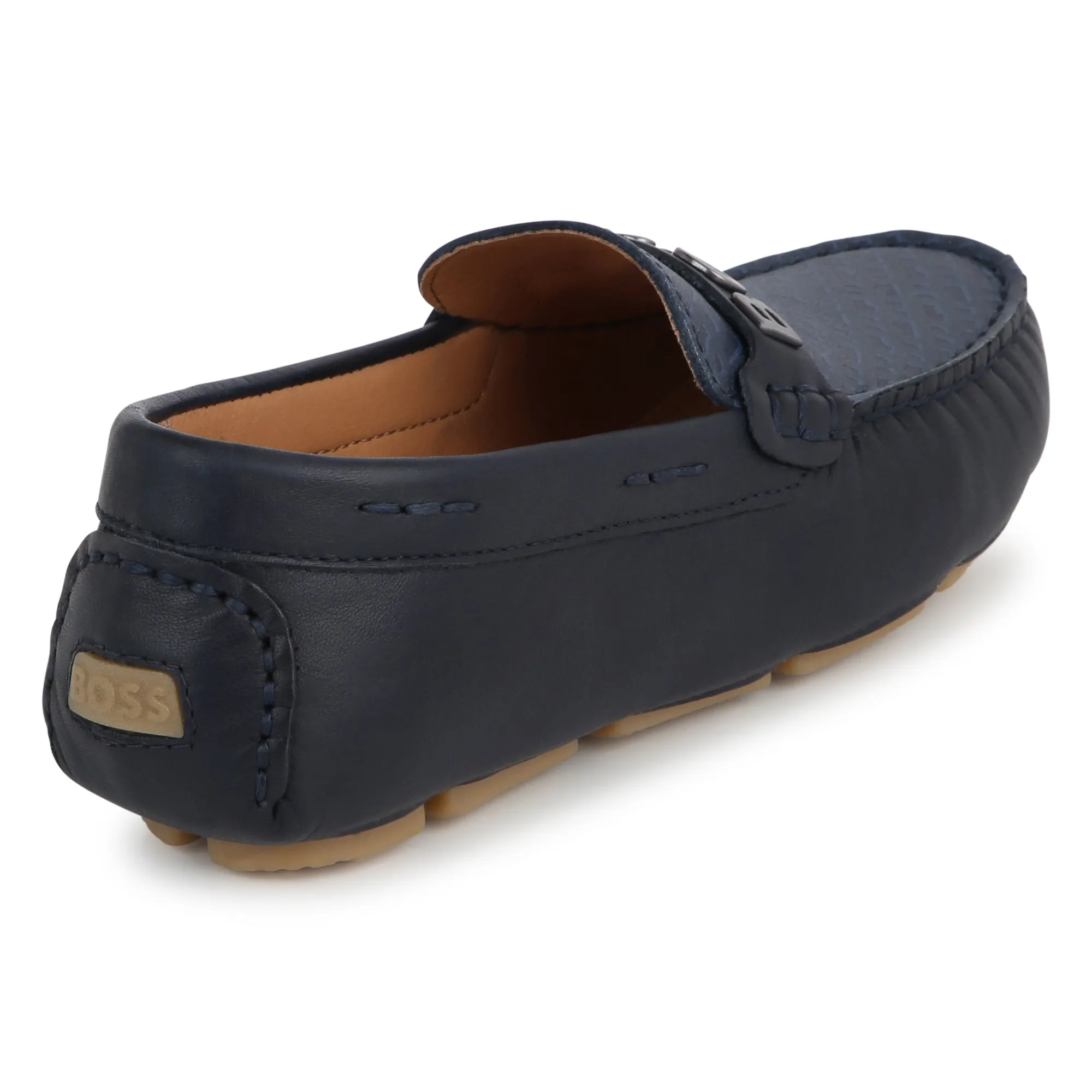Hugo Boss Navy Monogram Loafers