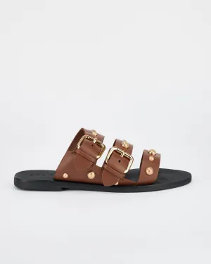 Hvar Slide Cocoa/Gold