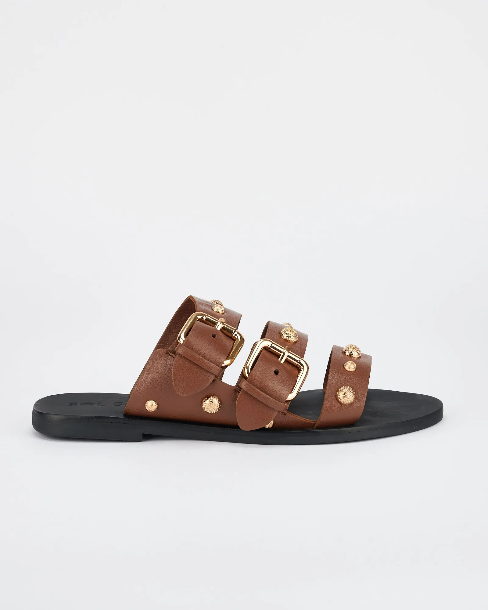 Hvar Slide Cocoa/Gold