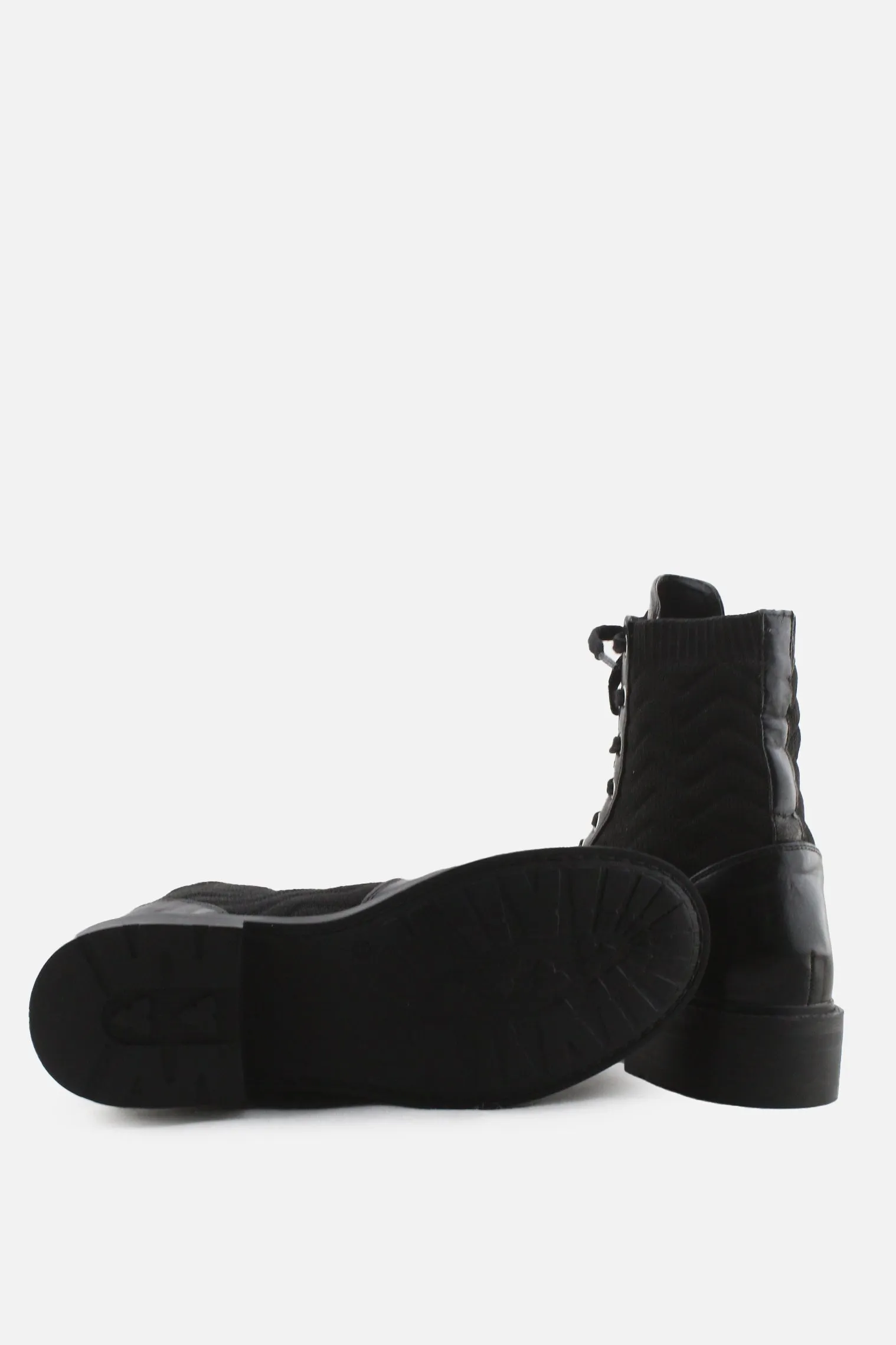 I Rubber Stretchable Laces Combat Boots | 100% Authentic Leather