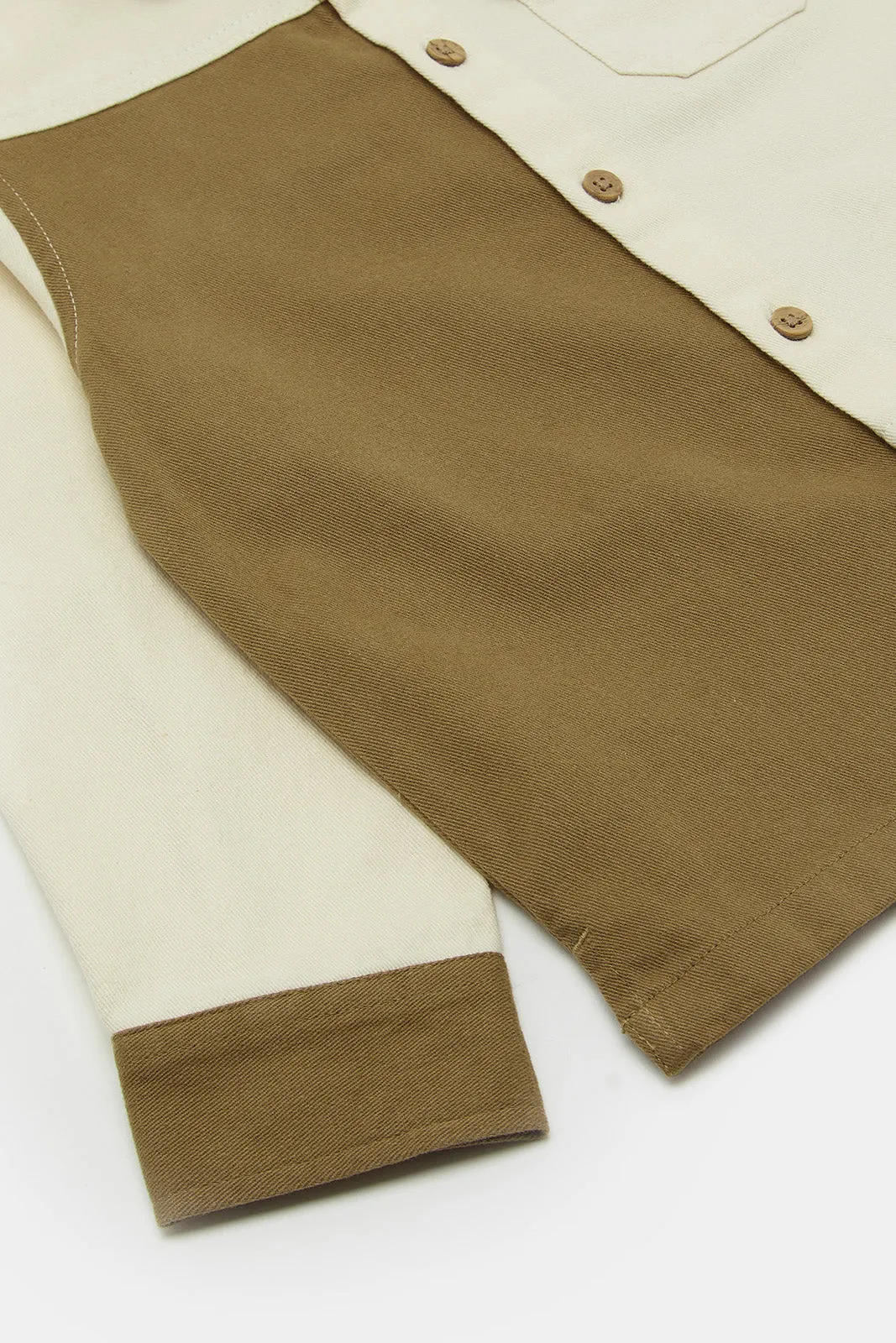 Infant Boys Brown Novelty Cord Shirt