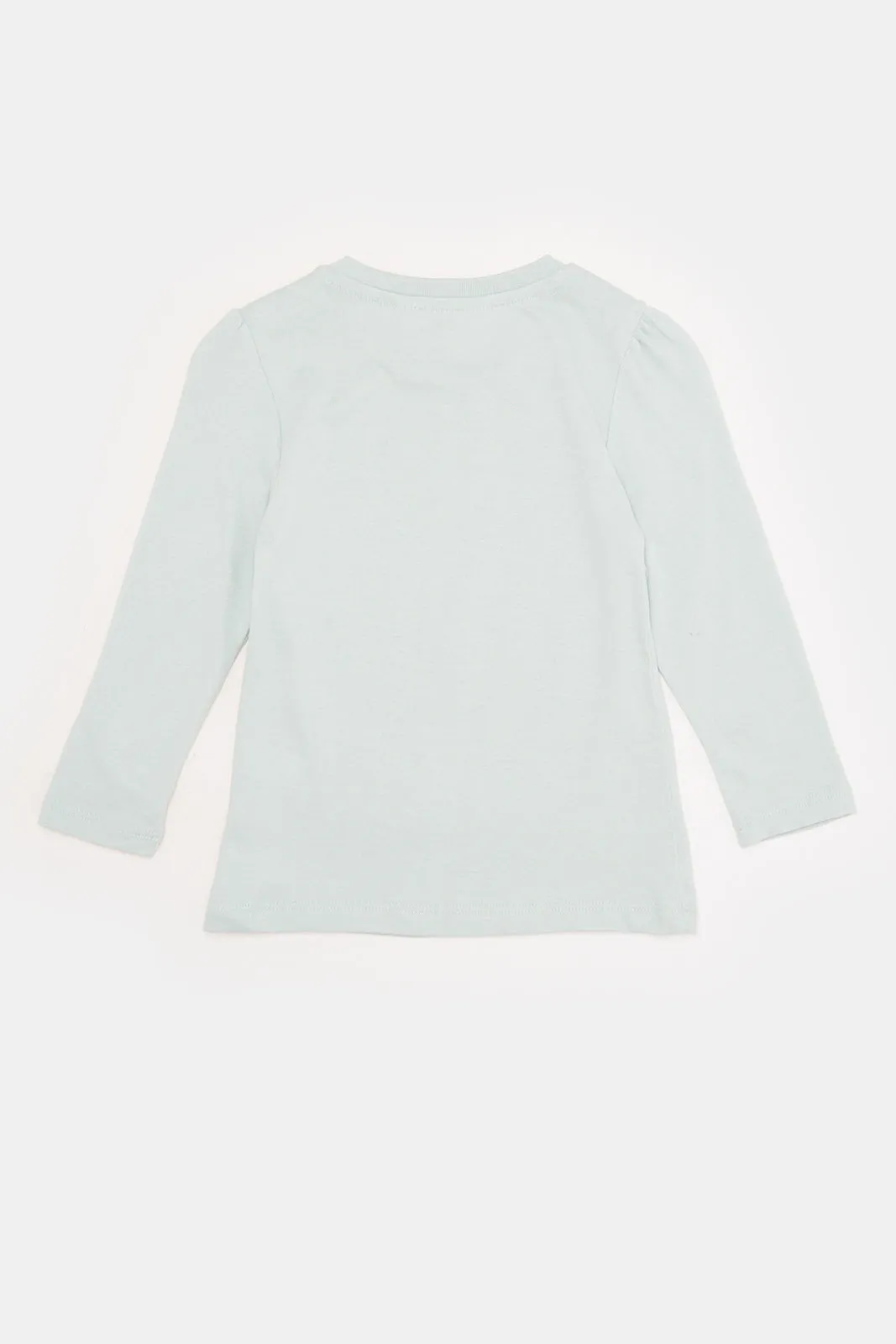 Infant Girls Mint Printed T-Shirt