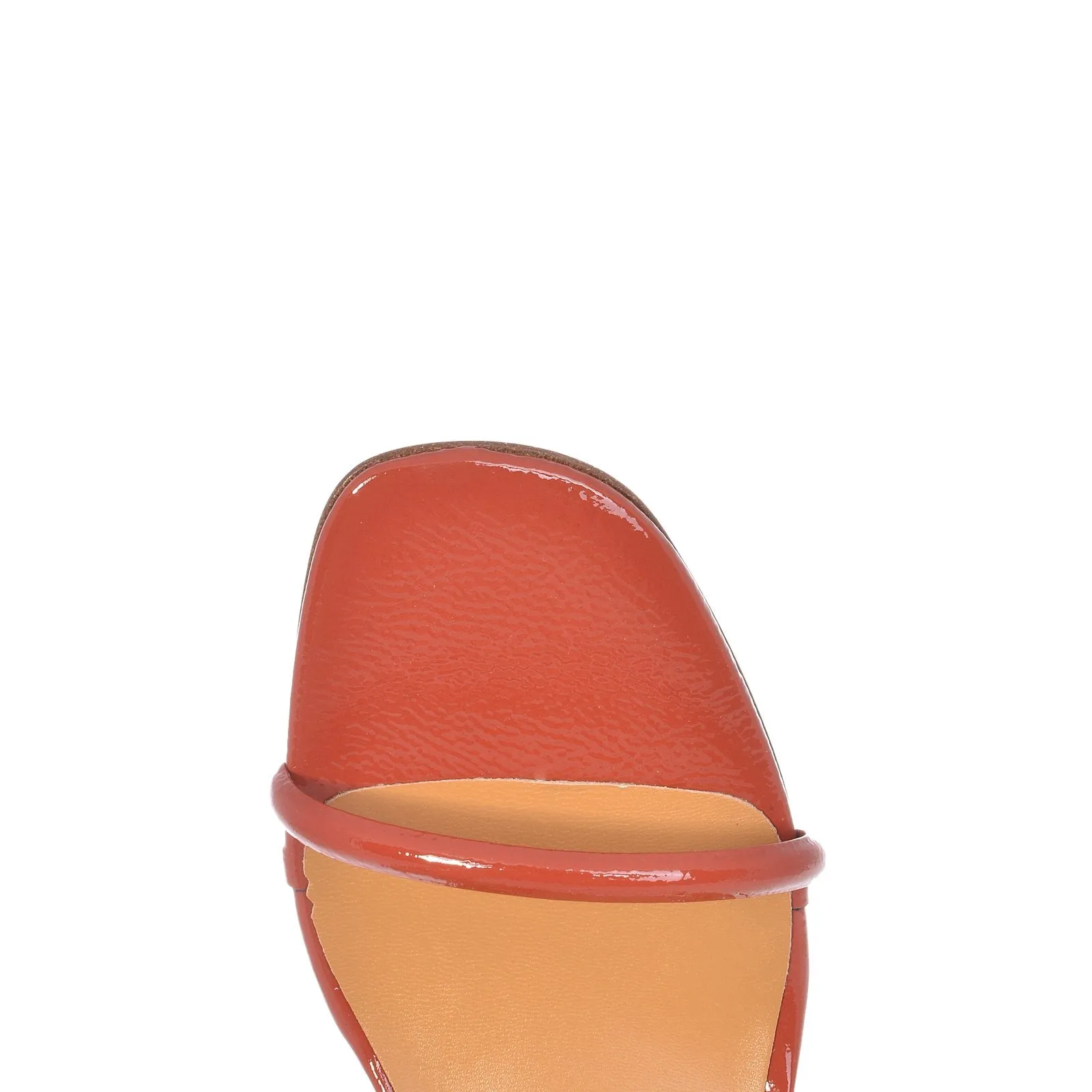 Iside Brick Naplack Leather Sandals