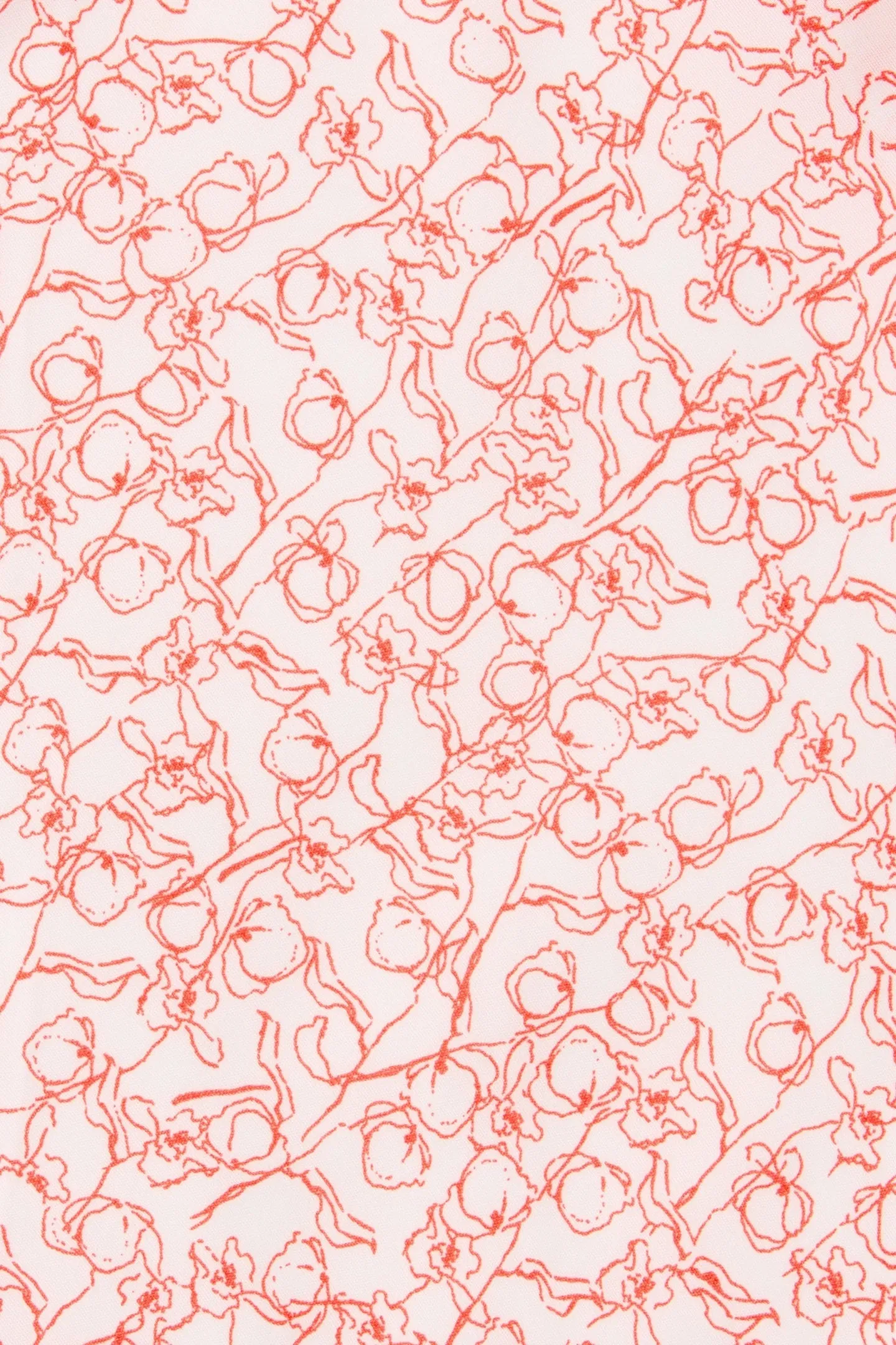 JARDIN MIDI DRESS - MICRO CALLA PRINT/VERMILLION