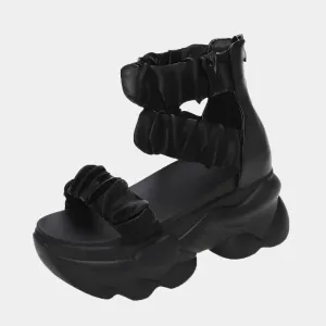Joskaa 2024 New Chunky Black Sandal
