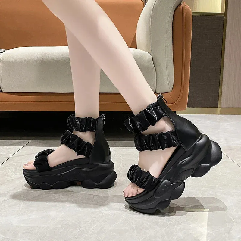 Joskaa 2024 New Chunky Black Sandal