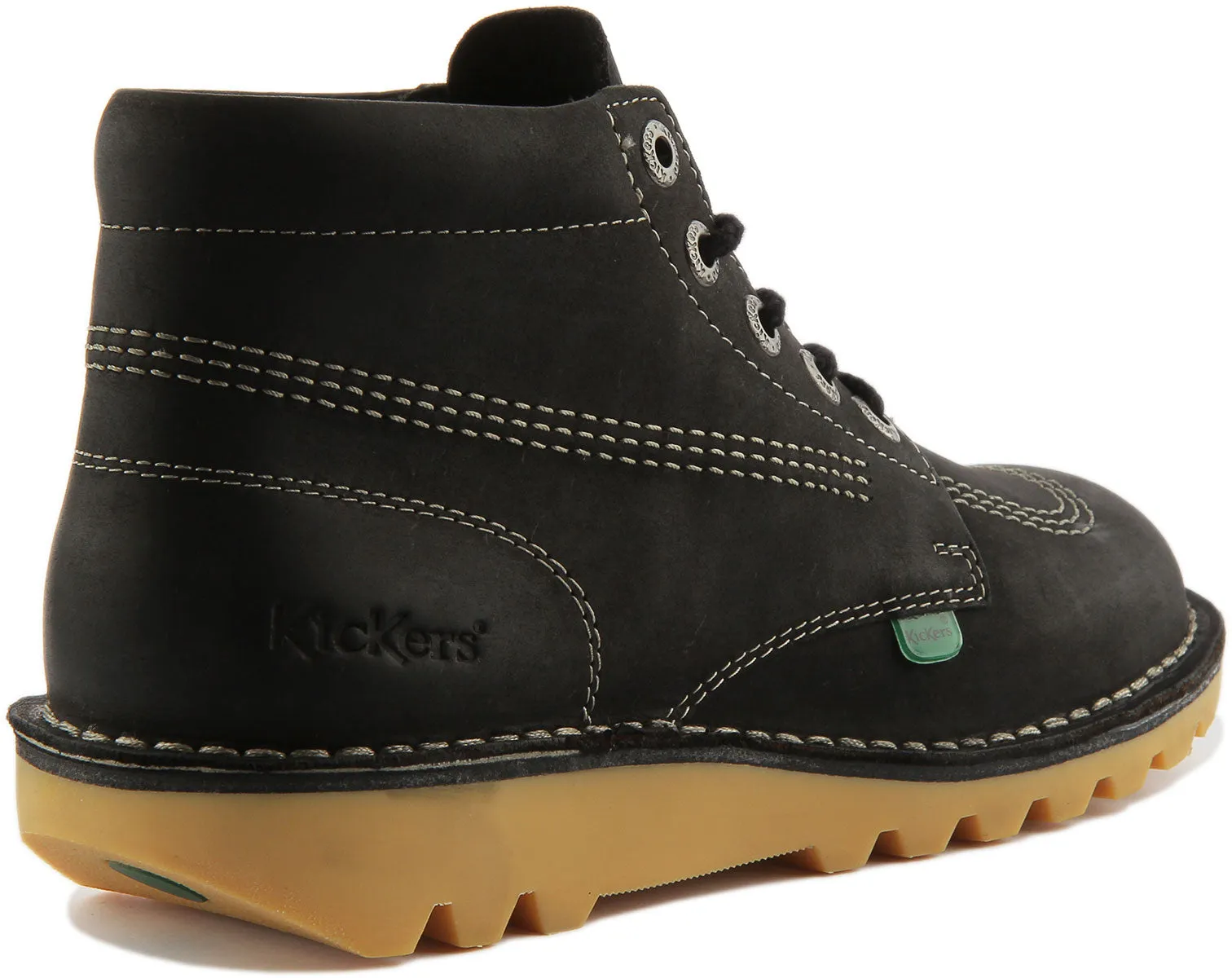 Kickers Kick Hi In Black White For Men