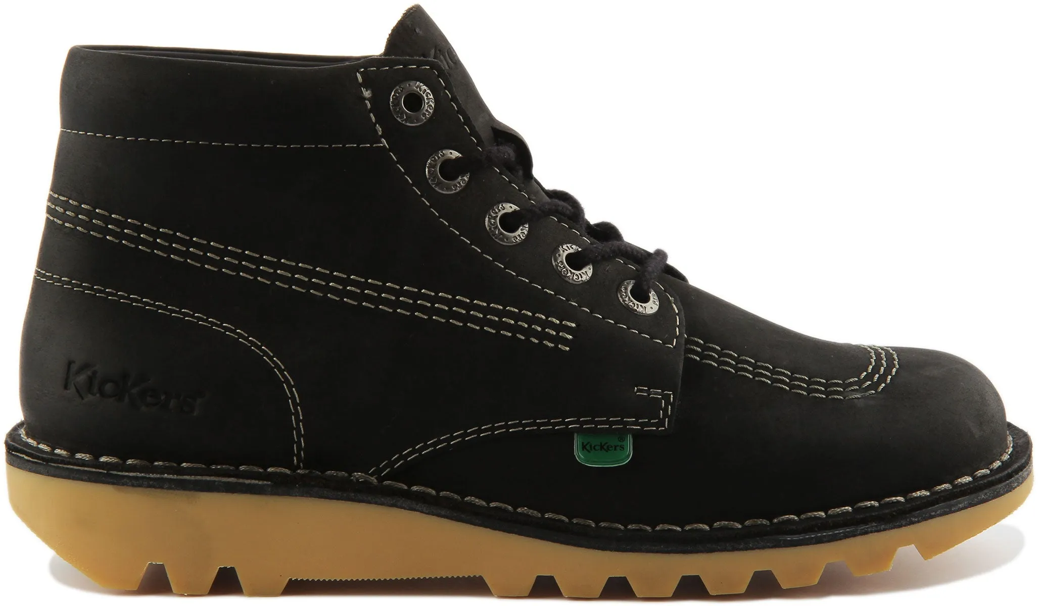 Kickers Kick Hi In Black White For Men