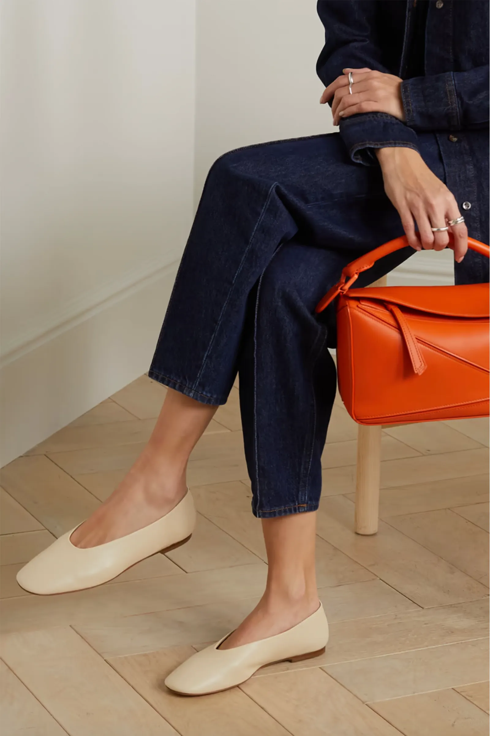Kirsten Leather Ballet Flats