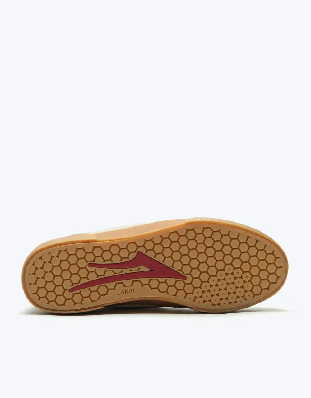 Lakai Cambridge Skate Shoes - White/Gum Suede