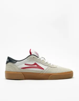 Lakai Cambridge Skate Shoes - White/Gum Suede