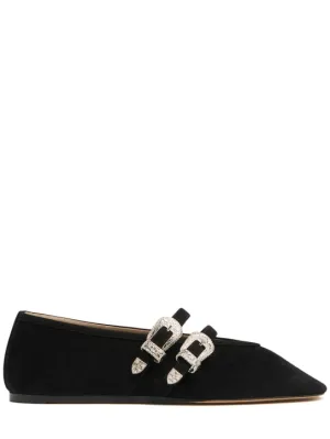 Le Monde Beryl   10mm Claudia suede ballerina flats 