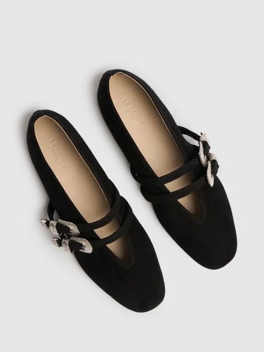 Le Monde Beryl   10mm Claudia suede ballerina flats 