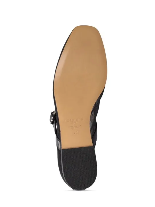 Le Monde Beryl   10mm Mary Jane mesh ballet flats 
