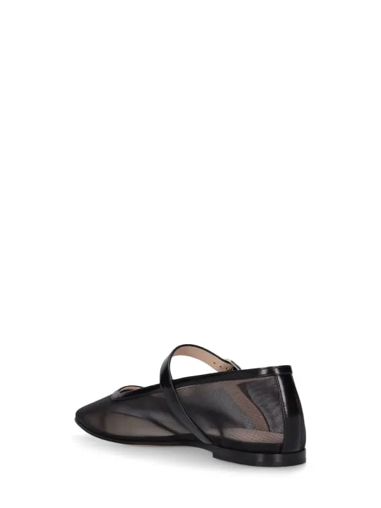 Le Monde Beryl   10mm Mary Jane mesh ballet flats 