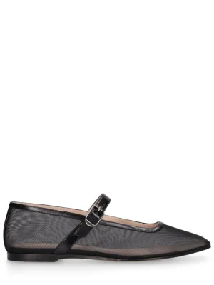 Le Monde Beryl   10mm Mary Jane mesh ballet flats 