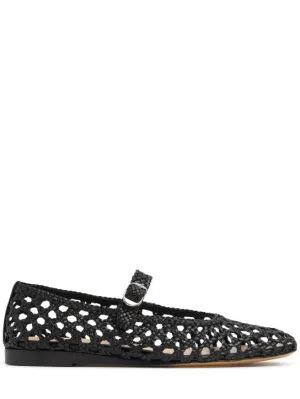 Le Monde Beryl   10mm Woven leather Mary Jane flats 