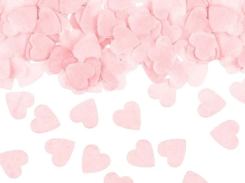 Light Pink Confetti Hearts