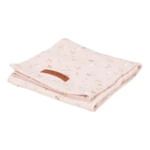 Little Dutch, Muslin Swaddle 120cm x 120cm, Little Pink Flowers
