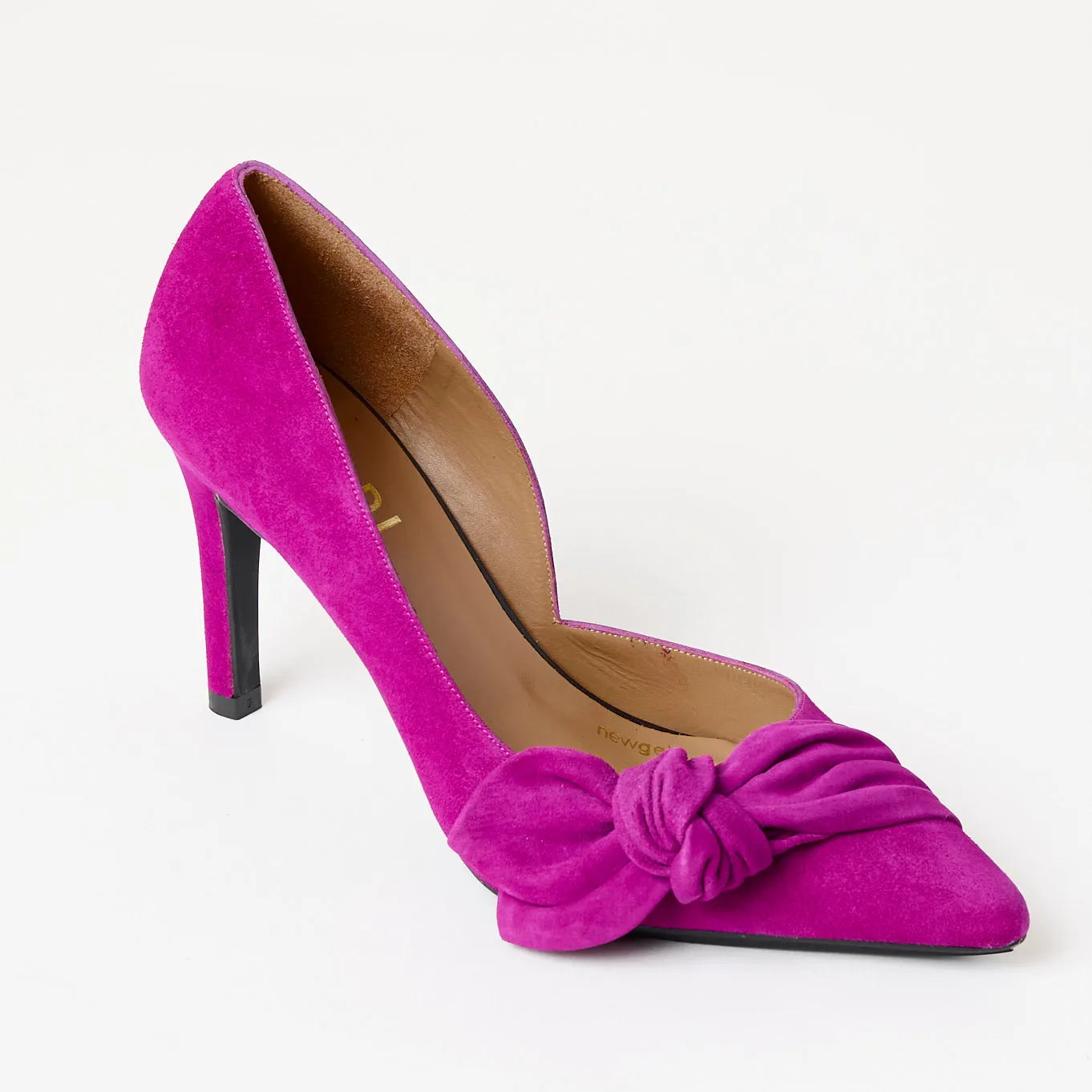 Lodi Orchid Suede Leather Court Shoes